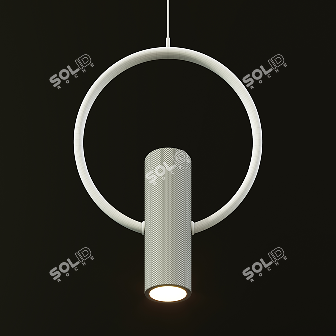 Modern Copper Pendant Lamp 3D model image 3