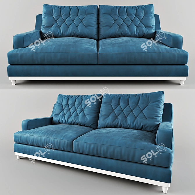 Title: Eva Provence 3-Seater Sofa 3D model image 1