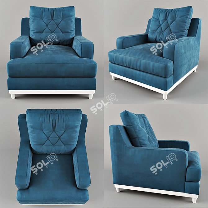 Elegant Eva Chair from Pinskdrev Factory 3D model image 1