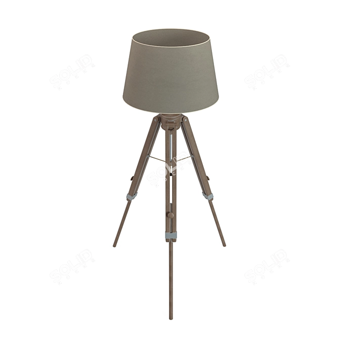 Sleek Floor Lamp: Augustin LEROY MERLIN 3D model image 2