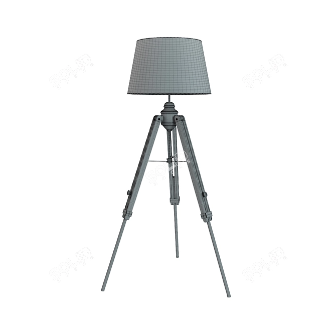 Sleek Floor Lamp: Augustin LEROY MERLIN 3D model image 3
