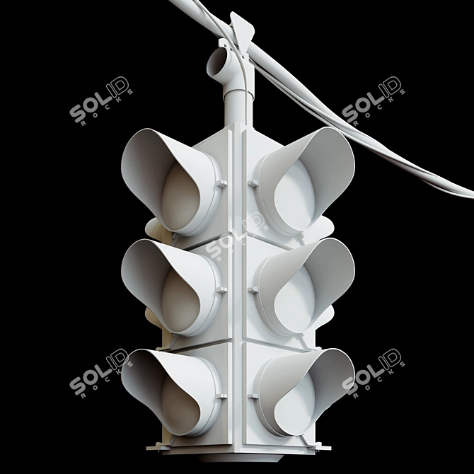 Multifunctional Traffic Light 3D model image 2