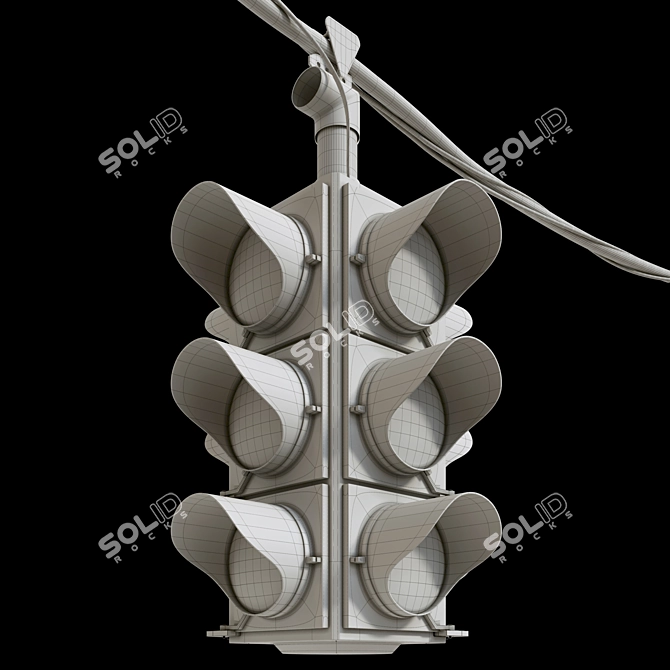 Multifunctional Traffic Light 3D model image 3