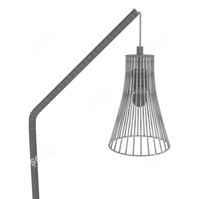 Modern Floor Lamp: Gael-LEROY MERLIN 3D model image 2