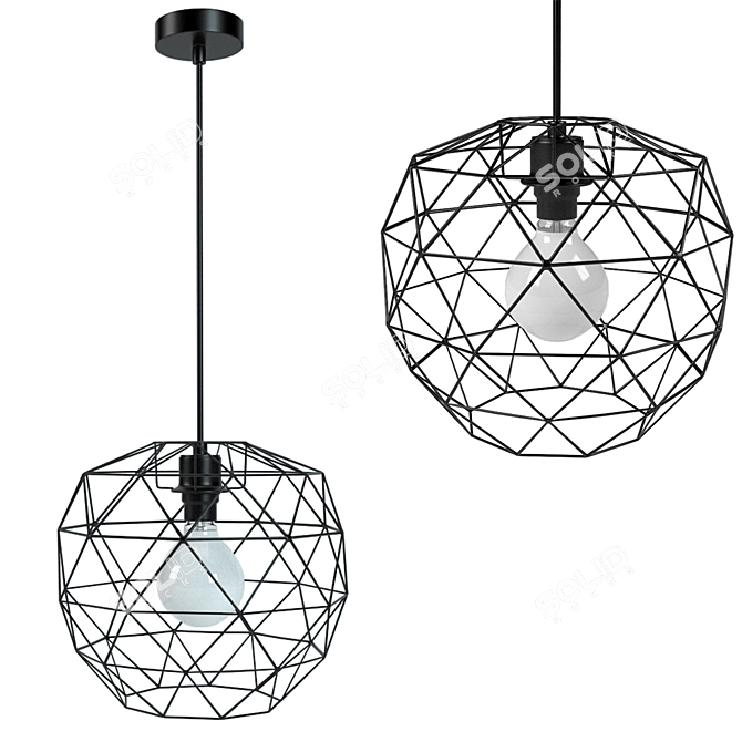 Elegant Crystal Suspension: LEROY MERLIN 3D model image 1