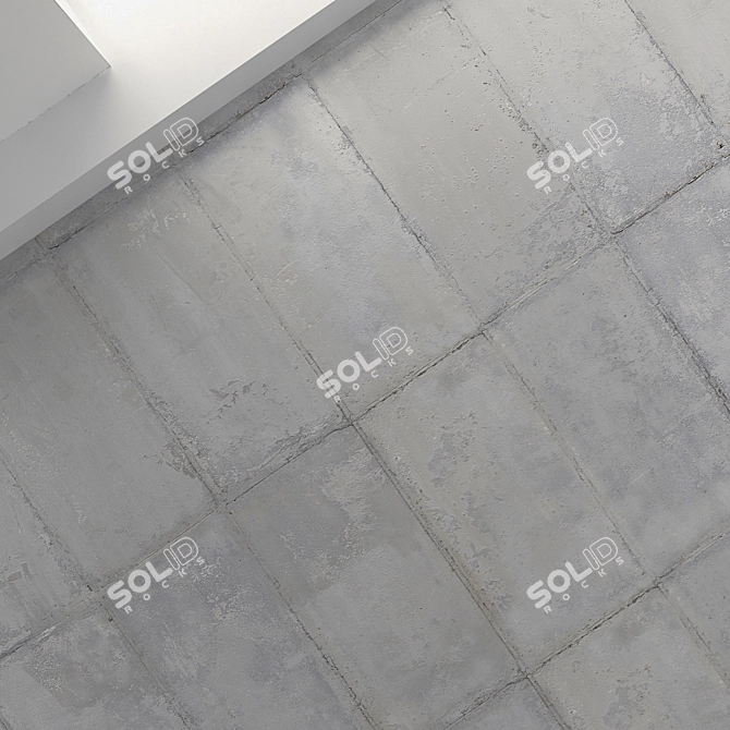 Seamless Concrete Ceiling Texture 3D model image 2