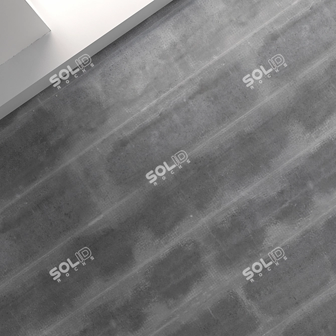 Seamless Concrete Ceiling Texture 3D model image 2