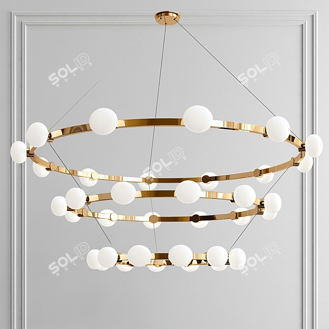 Radiant Cinema Chandelier 3D model image 1