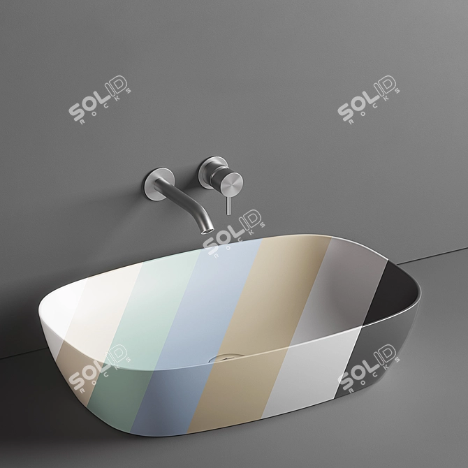 Catalano Colori Satinato Washbasins 3D model image 2