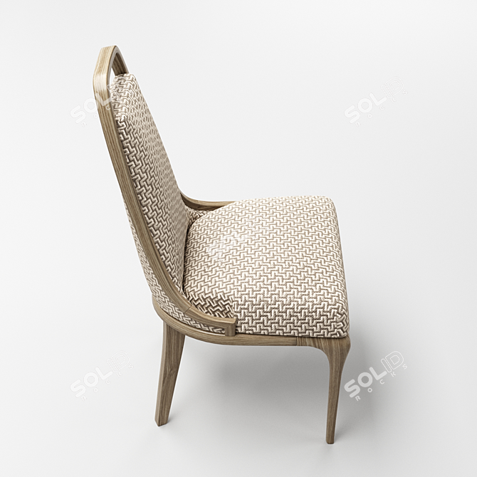 Modern Alexander Collection Chair 3D model image 2