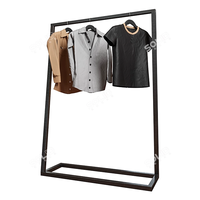 Sleek Garment Organizer 3D model image 1