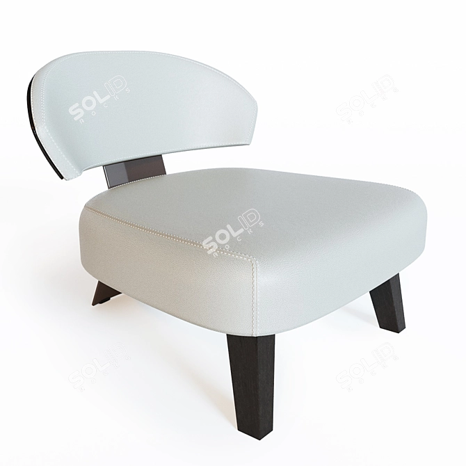 Elegant Minotti Creed Chair 3D model image 1