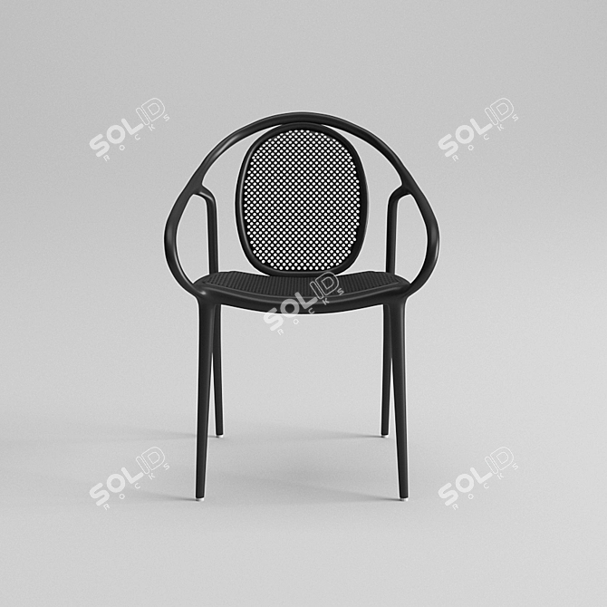 ErgoFlex Polypropylene Armchair 3D model image 3