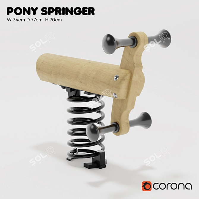 Kompan Spring Swing: Single Spring 3D model image 1