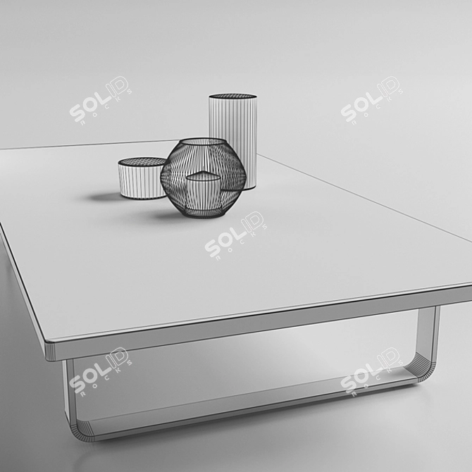 Bitta Collection Center Table - Sophisticated Elegance 3D model image 3