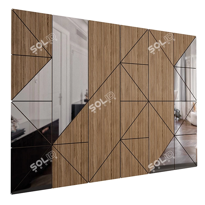 3D Wall Panel Design 3D model image 2