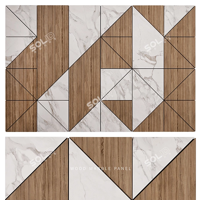 Versatile Wall Panel Design 3D model image 1