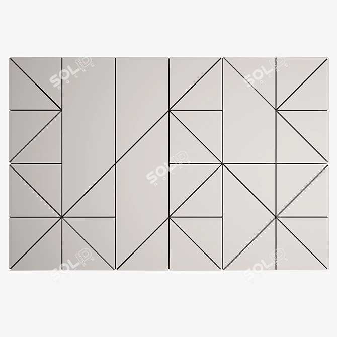 Versatile Wall Panel Design 3D model image 3