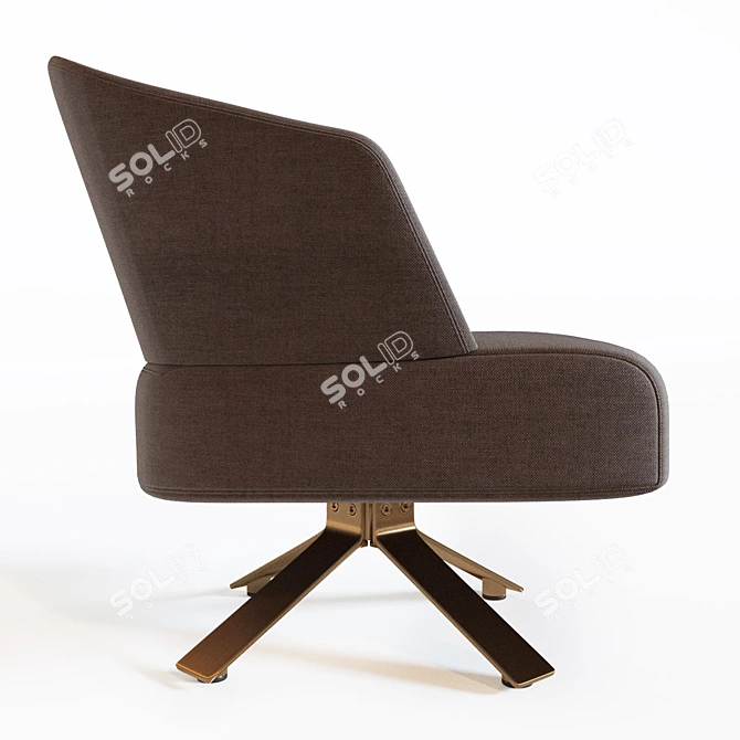 Minimalist Small Creed Chair 3D model image 2