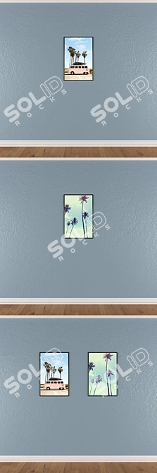 Gallery Collection: Wall Paintings Set 3D model image 3