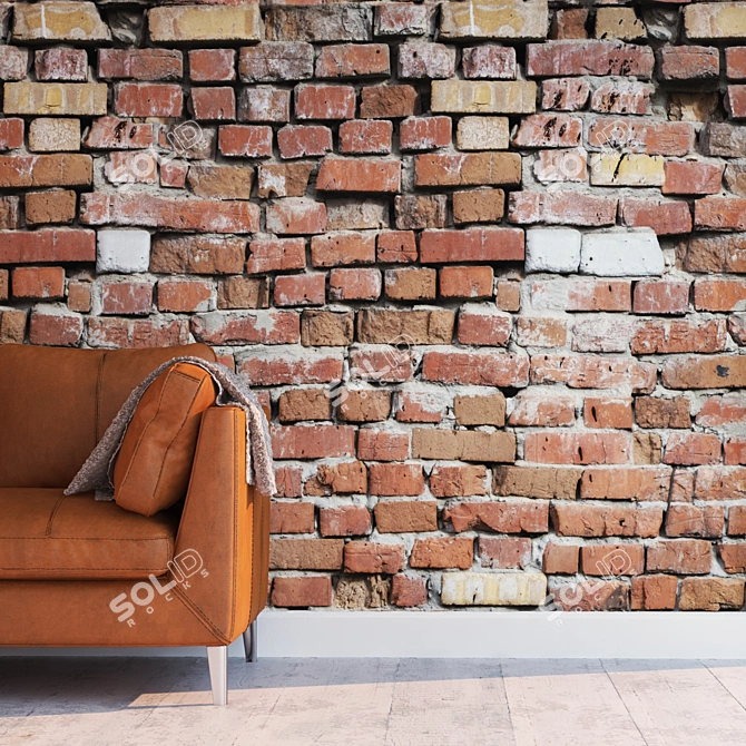 Highly Detailed Seamless Brick Texture 3D model image 2