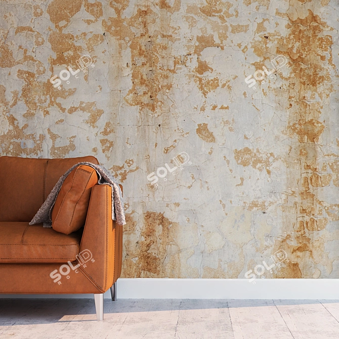 Seamless Stucco Texture Kit 3D model image 2