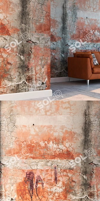 Seamless High Detail Plaster 3D model image 3