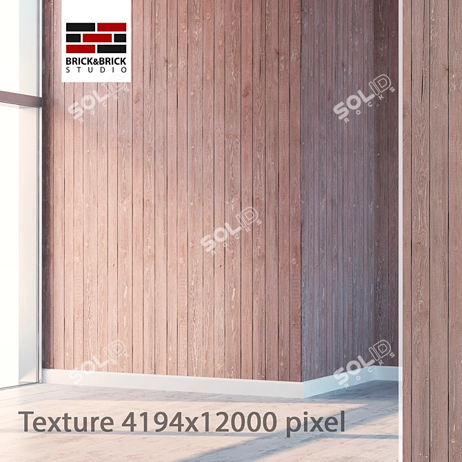 Seamless 3D Tree Wall Tile 3D model image 1