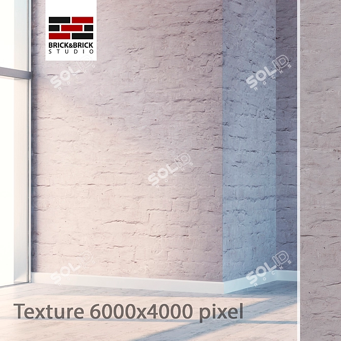 Title: High-detail Seamless Brick Texture 3D model image 1