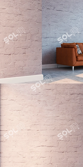 Title: High-detail Seamless Brick Texture 3D model image 3