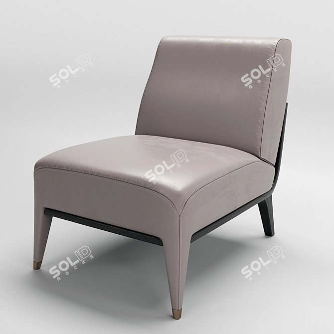 Modern Art Armchair: Dilan Collection 3D model image 1