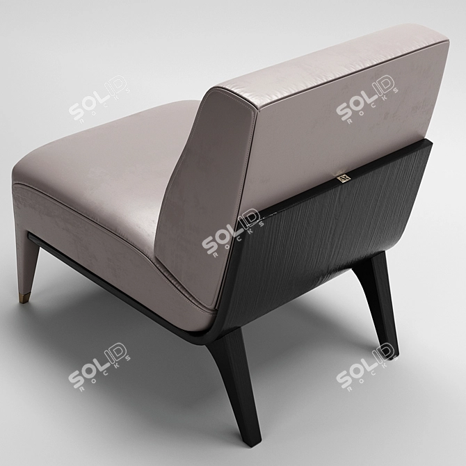 Modern Art Armchair: Dilan Collection 3D model image 2