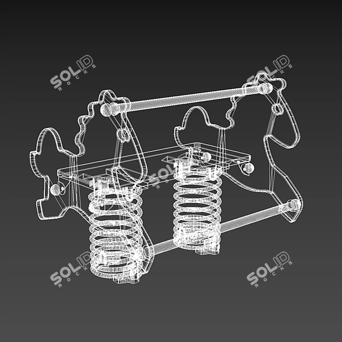 Kompan Jumping Horse Rocking Chair 3D model image 2