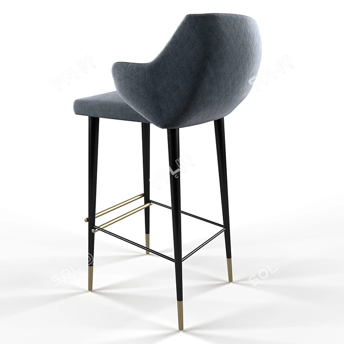 Luxurious Collection Diva Stool 3D model image 2