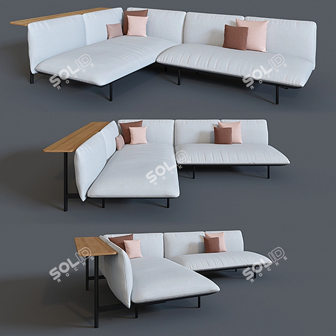 Modern Tribu Senja Sofa Set 3D model image 1