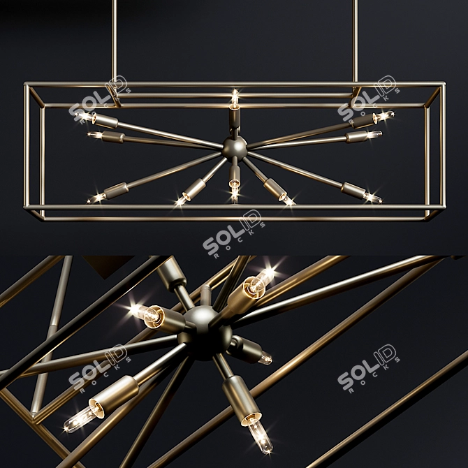 Modern Minimalist Pendant Light 3D model image 1