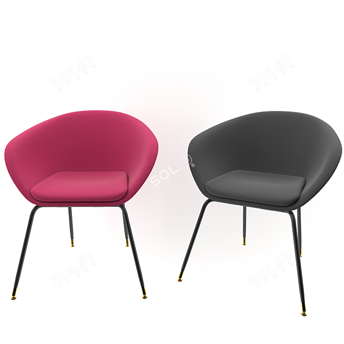 Premium Comfort Chair 3D model image 1