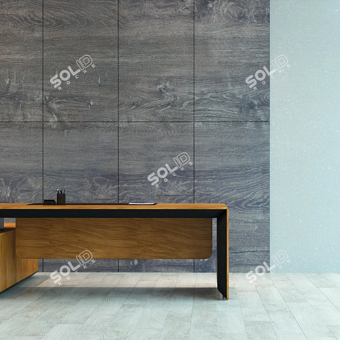 Seamless Wooden Panel 3D model image 3