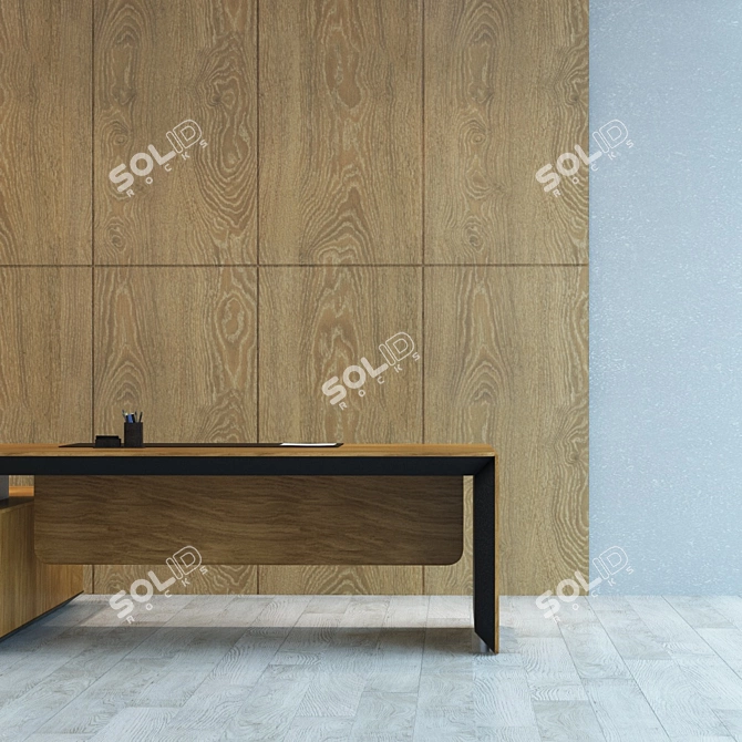 Seamless Wood Panel 3D model image 3