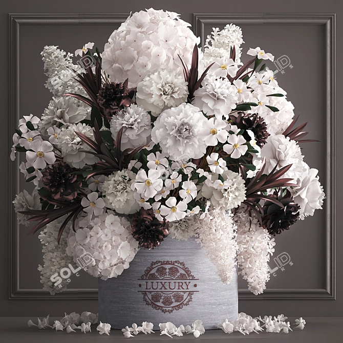 Luxury Spring Flower Bouquet 3D model image 1
