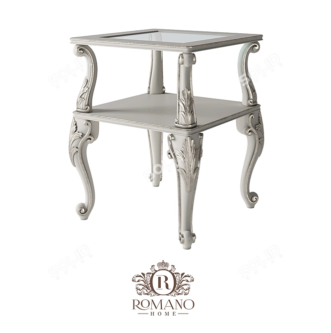 Title: Artisan Crafted Olivia Coffee Table

Translation: Кофейный столик Оливия Romano Home [Coffee 3D model image 1