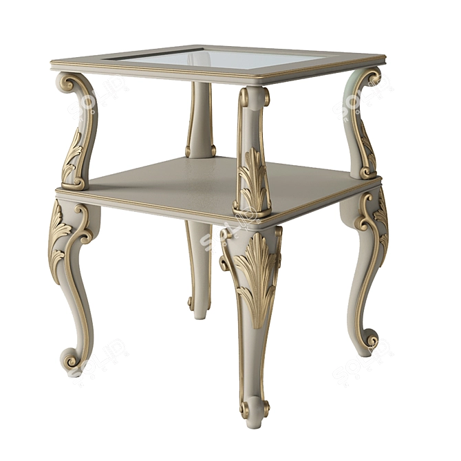 Title: Artisan Crafted Olivia Coffee Table

Translation: Кофейный столик Оливия Romano Home [Coffee 3D model image 2