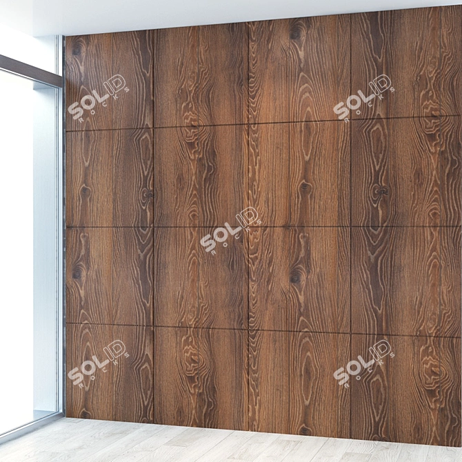 Seamless Wood Panel 52 3D model image 1