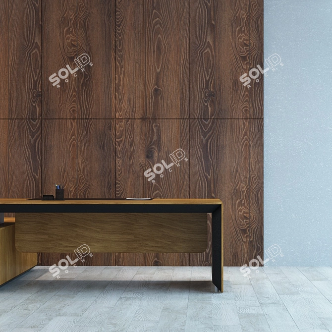 Seamless Wood Panel 52 3D model image 3