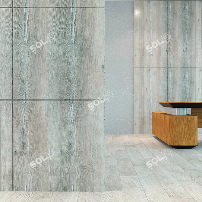 Title: Seamless Wood Panel 54 3D model image 2
