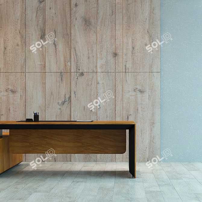 Seamless Wood Panel 3D model image 3