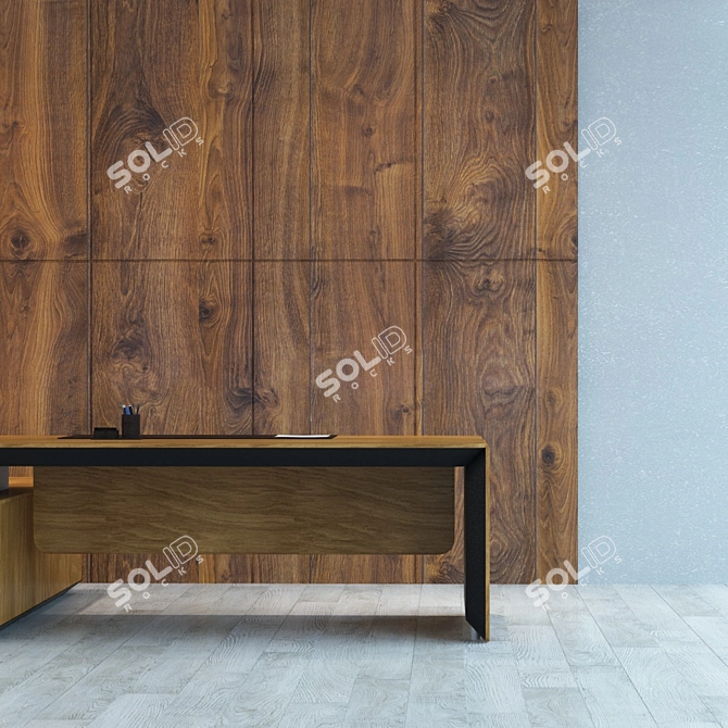 Seamless Wood Panel Texture 3D model image 3