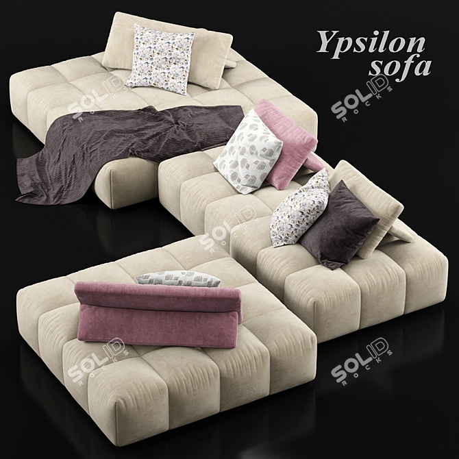 Elevate Your Space: Ypsilon Modular Sofa 3D model image 1