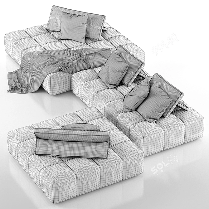 Elevate Your Space: Ypsilon Modular Sofa 3D model image 3