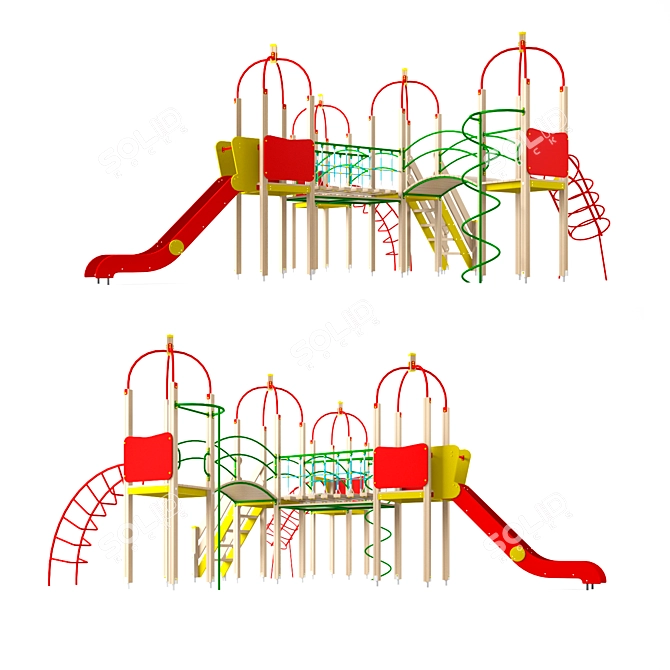 Kids Fun Land: Interactive Playset 3D model image 1